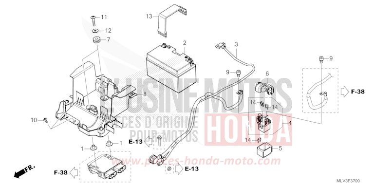 BATTERIE de CB1000F "Big One" WOLF SILVER METALLIC (NHD19D) 2026